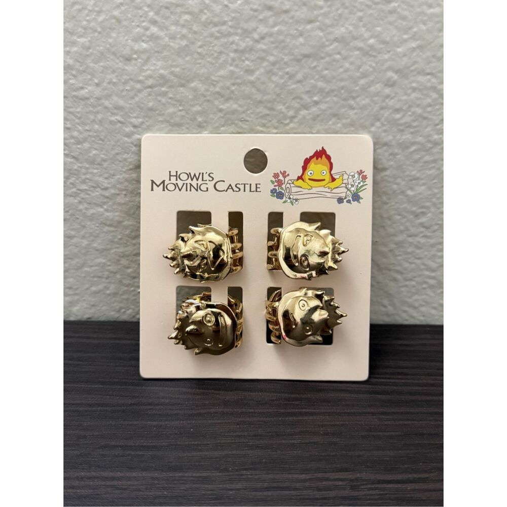 Studio Ghibli Howl's Moving Castle Calcifer Expressions Hair Clip Set